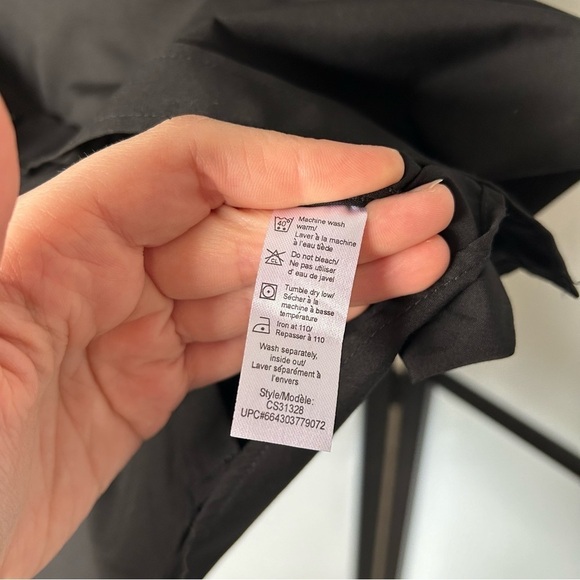 [17.5] George Men’s Classic Black Business Casual Long Sleeve Button Down Shirt - Picture 8 of 9